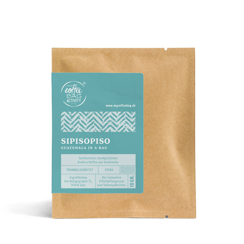 Den starka kaffet från Guatemala: Drip Coffee Bag Sipisopiso